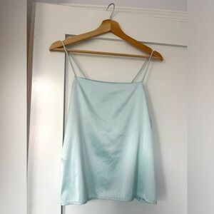 Zara satin camisole in blue, great condition